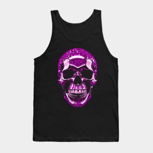 Diamond Skull | Luxury Skull | Purple Skull | Wealth Skull Tank Top